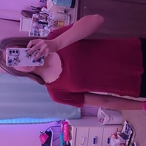 Red basoc top